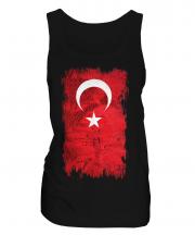 Turkey Grunge Flag Ladies Vest