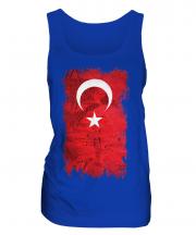 Turkey Grunge Flag Ladies Vest