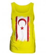 Turkish Republic Of Northern Cyprus Grunge Flag Ladies Vest