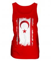 Turkish Republic Of Northern Cyprus Grunge Flag Ladies Vest