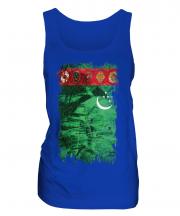 Turkmenistan Grunge Flag Ladies Vest