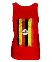 Uganda Grunge Flag Ladies Vest