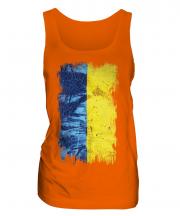 Ukraine Grunge Flag Ladies Vest