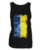 Ukraine Grunge Flag Ladies Vest