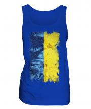 Ukraine Grunge Flag Ladies Vest