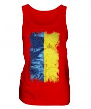 Ukraine Grunge Flag Ladies Vest