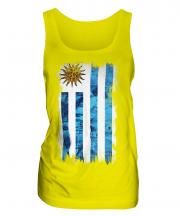 Uruguay Grunge Flag Ladies Vest
