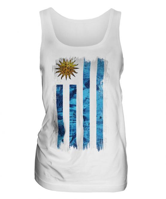 Uruguay Grunge Flag Ladies Vest