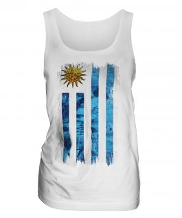 Uruguay Grunge Flag Ladies Vest