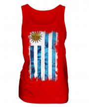 Uruguay Grunge Flag Ladies Vest