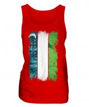 Uzbekistan Grunge Flag Ladies Vest