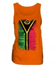 Vanuatu Grunge Flag Ladies Vest