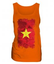 Vietnam Grunge Flag Ladies Vest