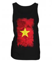 Vietnam Grunge Flag Ladies Vest