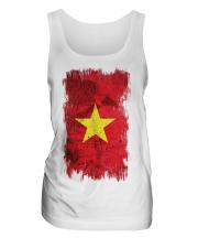 Vietnam Grunge Flag Ladies Vest