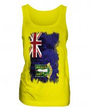 Uk Virgin Islands Grunge Flag Ladies Vest
