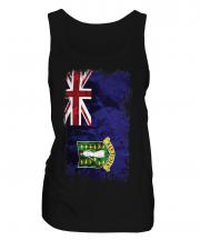 Uk Virgin Islands Grunge Flag Ladies Vest