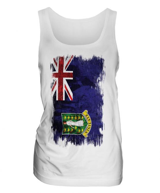Uk Virgin Islands Grunge Flag Ladies Vest