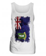 Uk Virgin Islands Grunge Flag Ladies Vest
