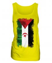 Western Sahara Grunge Flag Ladies Vest