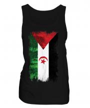 Western Sahara Grunge Flag Ladies Vest