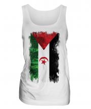 Western Sahara Grunge Flag Ladies Vest