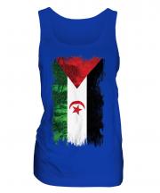 Western Sahara Grunge Flag Ladies Vest