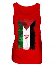 Western Sahara Grunge Flag Ladies Vest