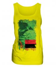Zambia Grunge Flag Ladies Vest