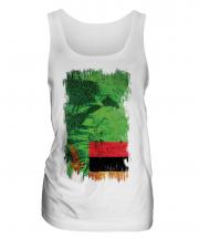 Zambia Grunge Flag Ladies Vest