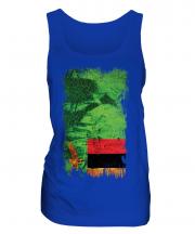 Zambia Grunge Flag Ladies Vest