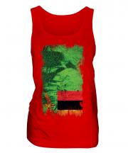 Zambia Grunge Flag Ladies Vest