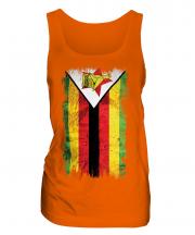 Zimbabwe Grunge Flag Ladies Vest