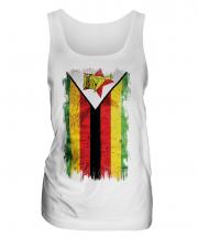 Zimbabwe Grunge Flag Ladies Vest