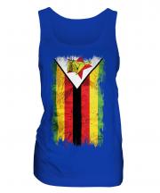 Zimbabwe Grunge Flag Ladies Vest