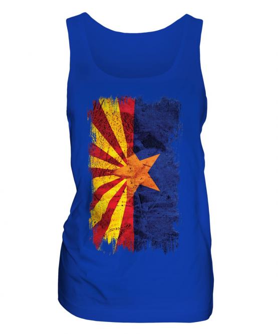 Arizona State Grunge Flag Ladies Vest