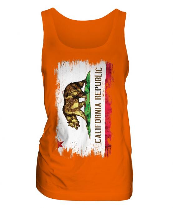California State Grunge Flag Ladies Vest