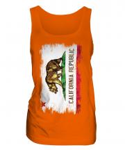 California State Grunge Flag Ladies Vest