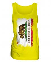 California State Grunge Flag Ladies Vest