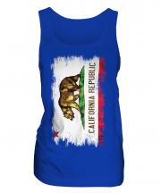 California State Grunge Flag Ladies Vest