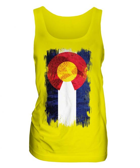 Colorado State Grunge Flag Ladies Vest