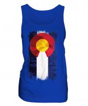 Colorado State Grunge Flag Ladies Vest
