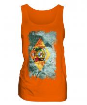 Delaware State Grunge Flag Ladies Vest