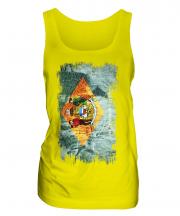 Delaware State Grunge Flag Ladies Vest