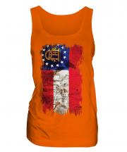Georgia State Grunge Flag Ladies Vest