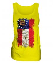 Georgia State Grunge Flag Ladies Vest