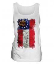 Georgia State Grunge Flag Ladies Vest
