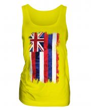 Hawaii State Grunge Flag Ladies Vest
