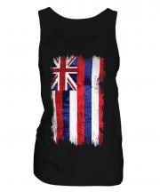 Hawaii State Grunge Flag Ladies Vest