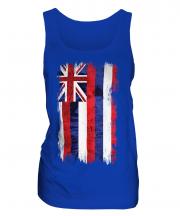 Hawaii State Grunge Flag Ladies Vest